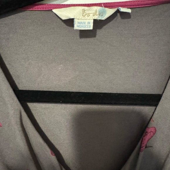 Boden Marion Jersey Tunic Gray Swan Print size 6R UK (Fits like a womens small) - Picture 3 of 4